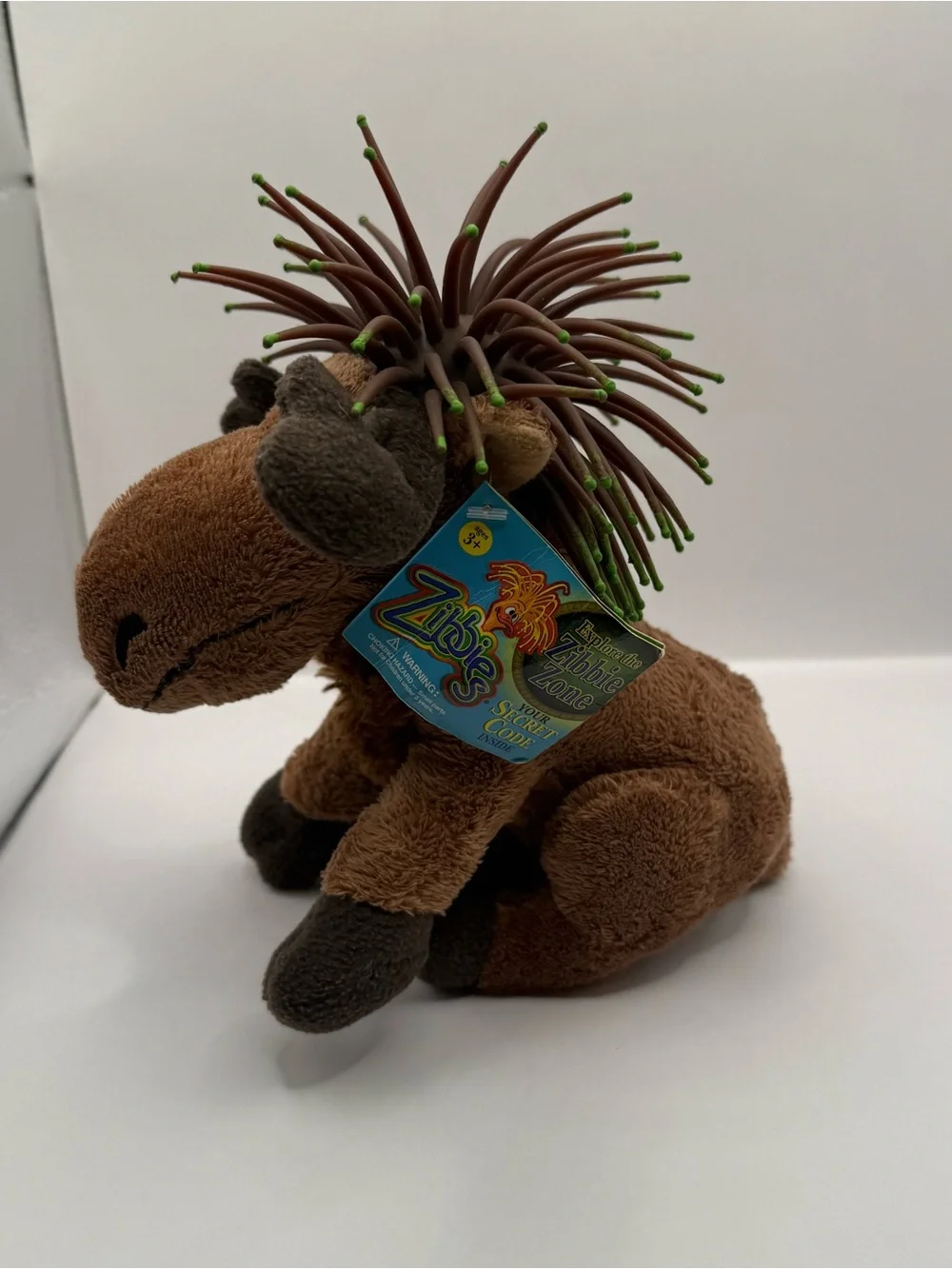 Zibbies Sitra The Moose Secret Code Plush Stuffed Animal